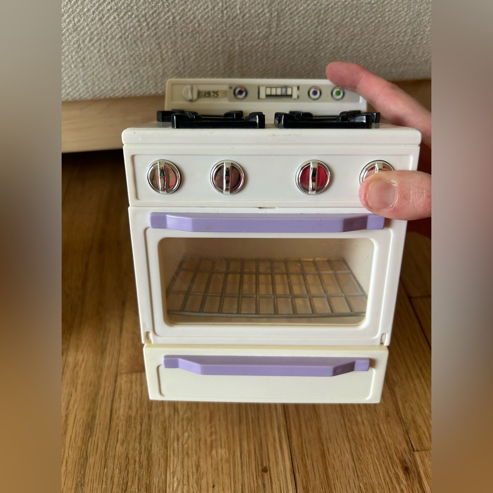 1996 Vintage Tyco Kitchen Littles Fridge, Stove, & Toaster - Picture 8 of 11
